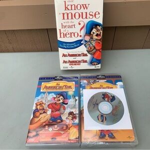 AN AMERICAN TAIL I & II - STEVEN SPIELBERG DON BLUTH | UNIVERSAL [ VHS - 1998 ]